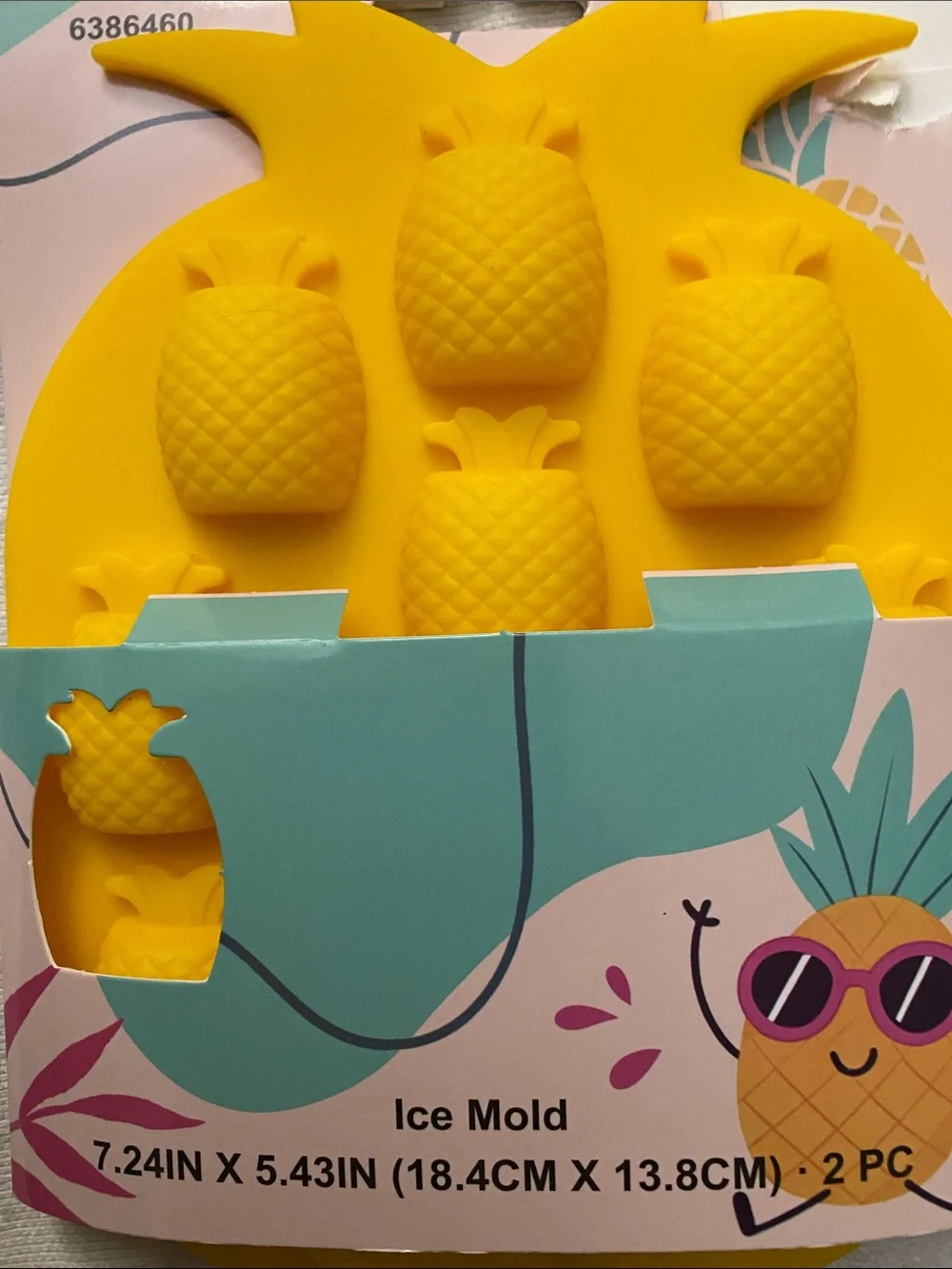 Pineapple Silicone Ice Mold - Bright Yellow